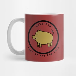 1971 Year of the Gold Pig Mug